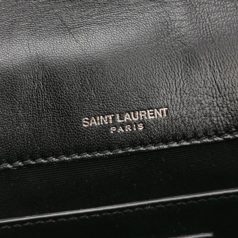 Saint Laurent Niki小號漆皮鱷魚紋YSL標誌肩包-7