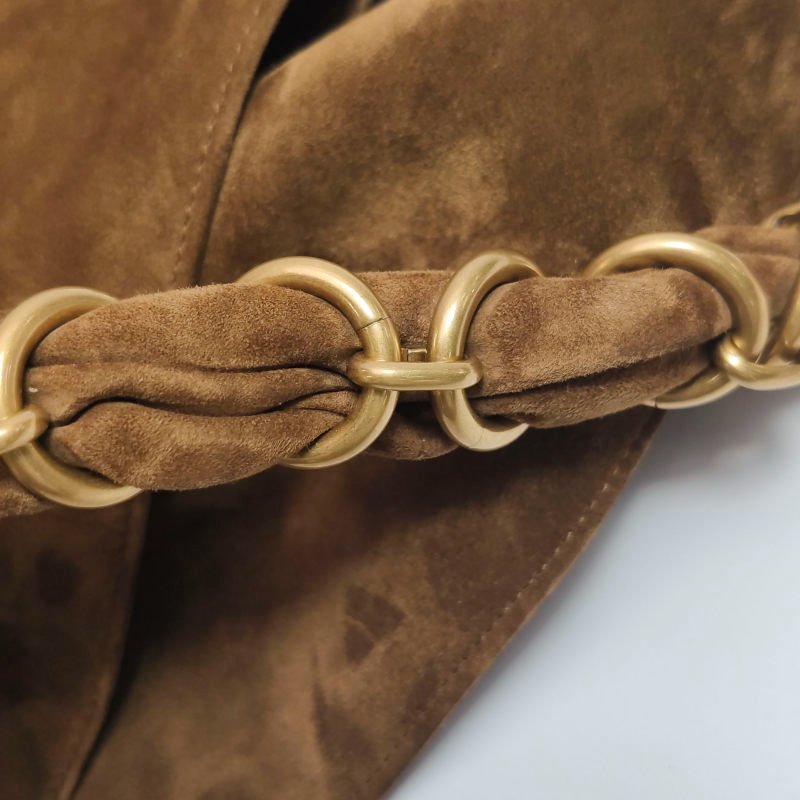 Saint Laurent Amalia牛皮純色YSL標誌子母包單肩包-11