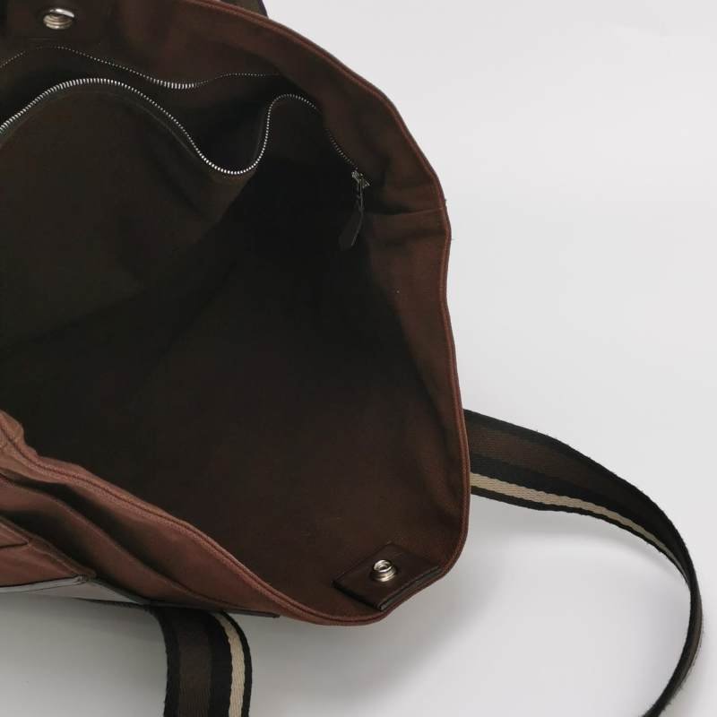 Hermes Troca Horizo​​​​ntal單肩包帆布Evergrain牛皮銀扣紅棕色白色89黑色灰色-6