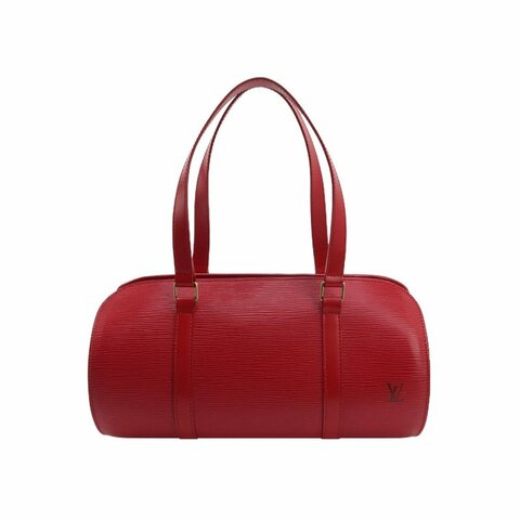 Louis Vuitton (LV) Jasmine牛皮純色水波紋雙向拉鍊中古波士頓包單肩包