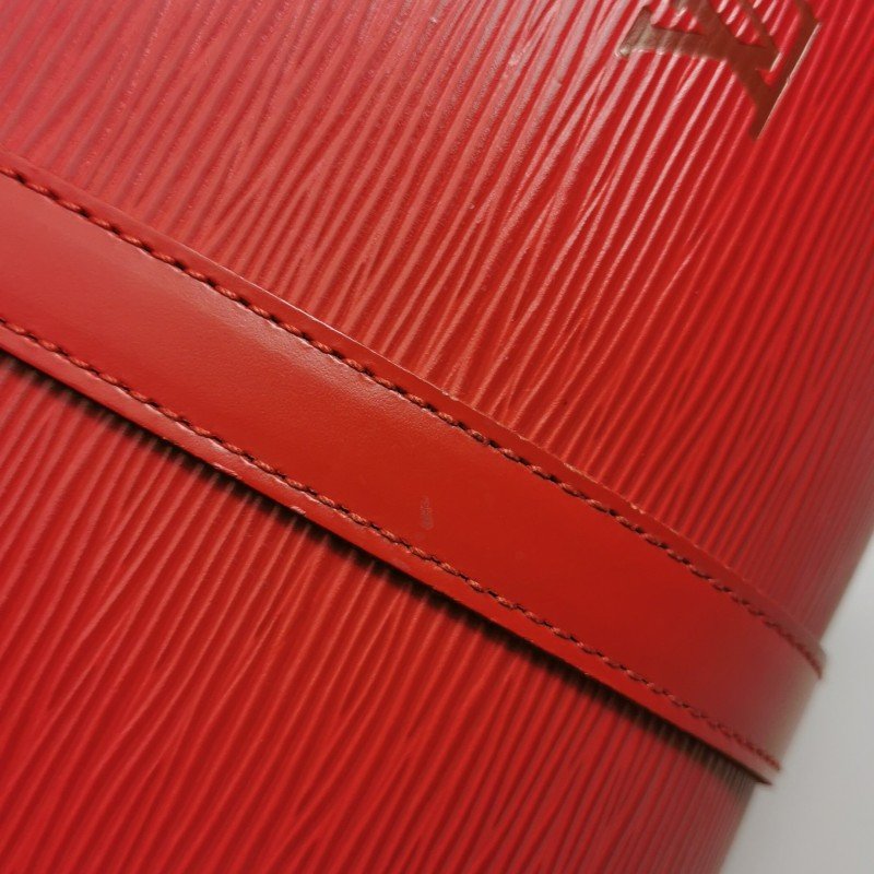 Louis Vuitton (LV) Jasmine牛皮純色水波紋雙向拉鍊中古波士頓包單肩包-19