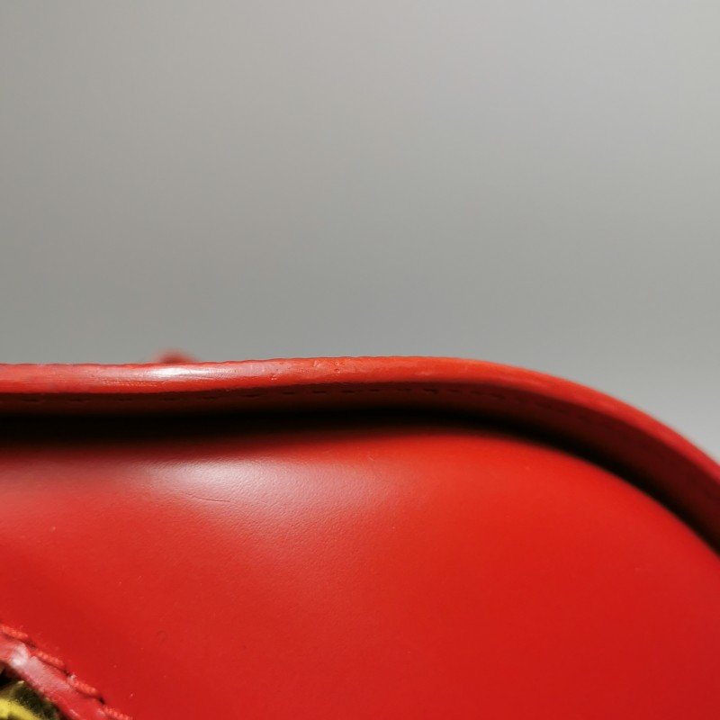 Louis Vuitton (LV) Jasmine牛皮純色水波紋雙向拉鍊中古波士頓包單肩包-25