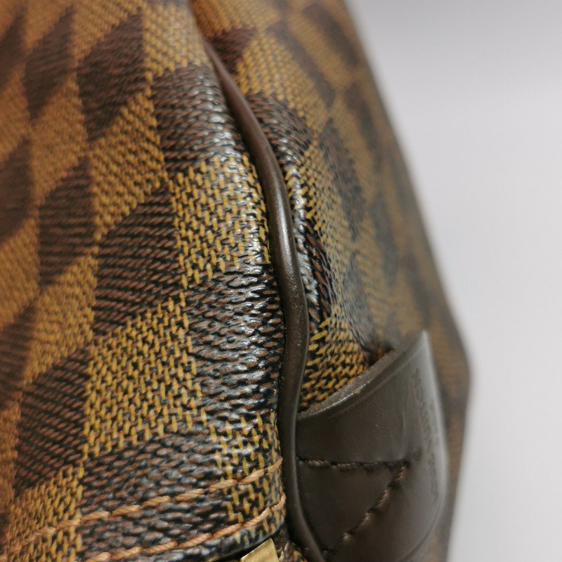 Louis Vuitton (LV) Speedy30牛皮棋盤格波士頓包手提包-14