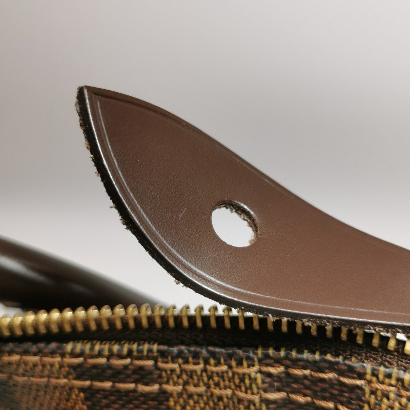 Louis Vuitton (LV) Speedy30牛皮棋盤格波士頓包手提包-15