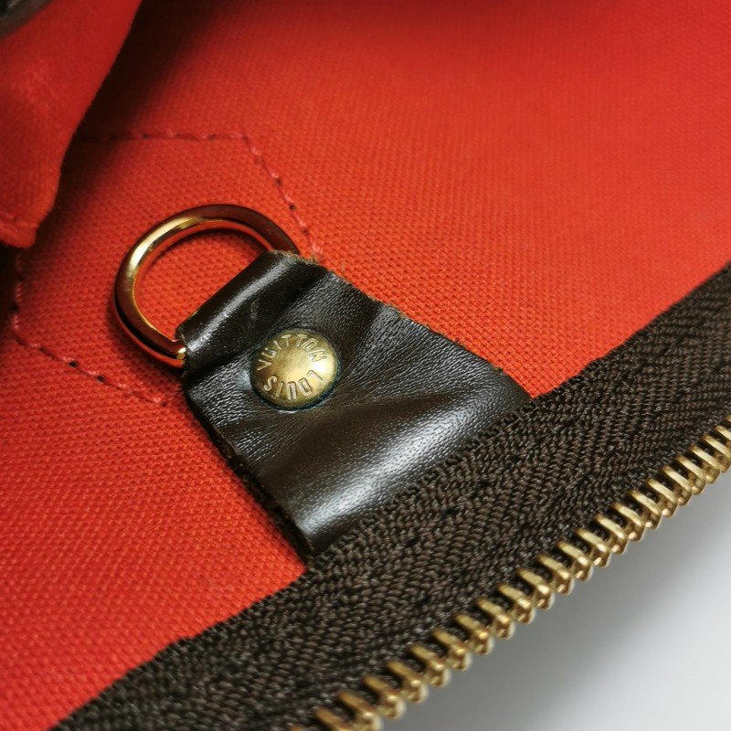 Louis Vuitton (LV) Speedy30牛皮棋盤格波士頓包手提包-18