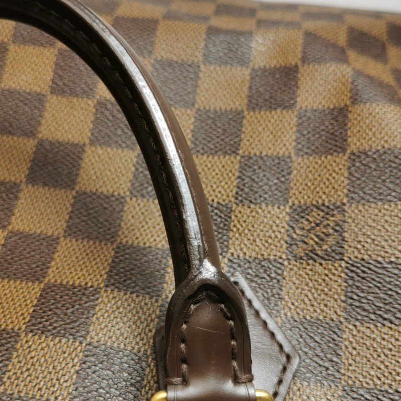 Louis Vuitton (LV) Speedy30牛皮棋盤格波士頓包手提包-24