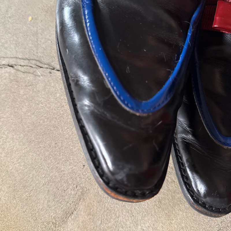 comme des garcons川久保玲尖頭蝴蝶結牛津鞋-6