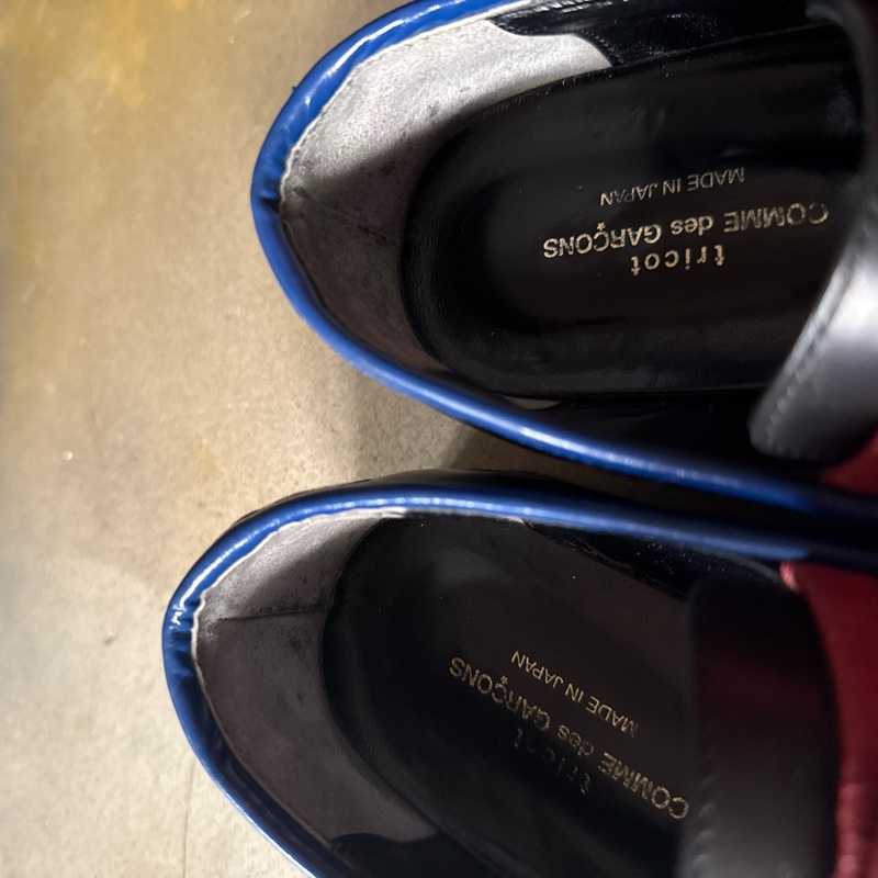 comme des garcons川久保玲尖頭蝴蝶結牛津鞋-10