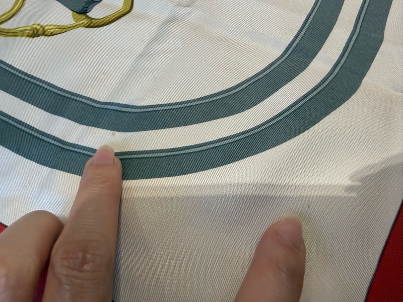 Hermes 罕見中古款90絲巾華麗的韁轡/保存良好-6