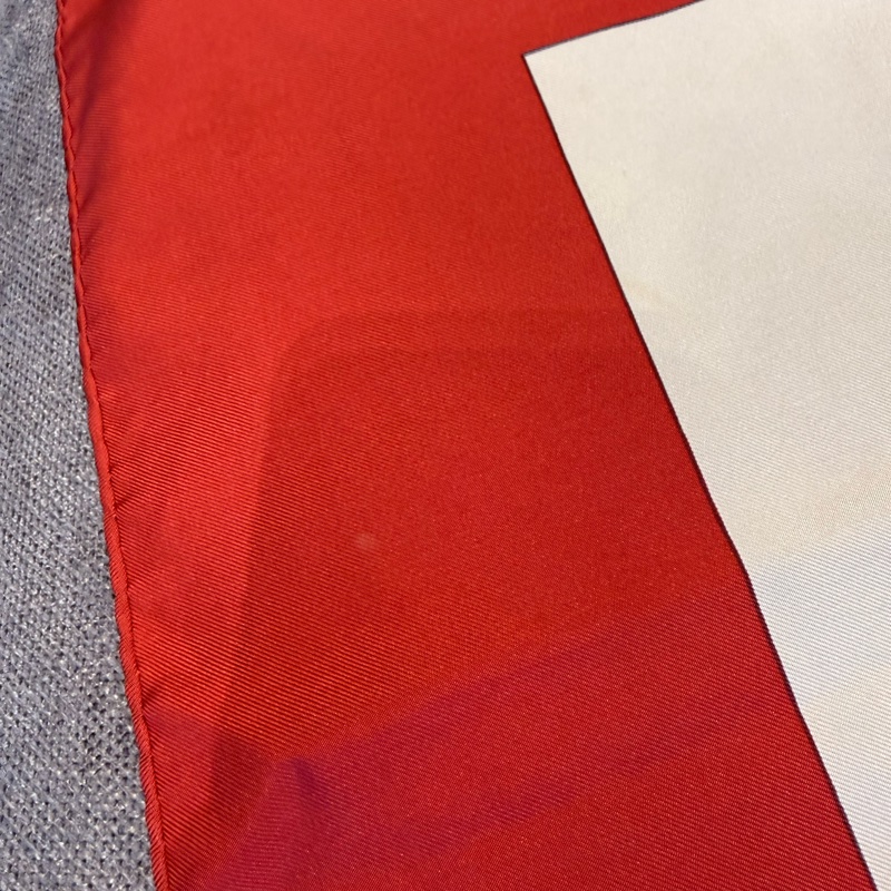 Hermes 罕見中古款90絲巾華麗的韁轡/保存良好-7