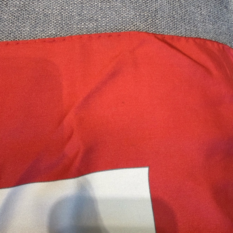 Hermes 罕見中古款90絲巾華麗的韁轡/保存良好-9