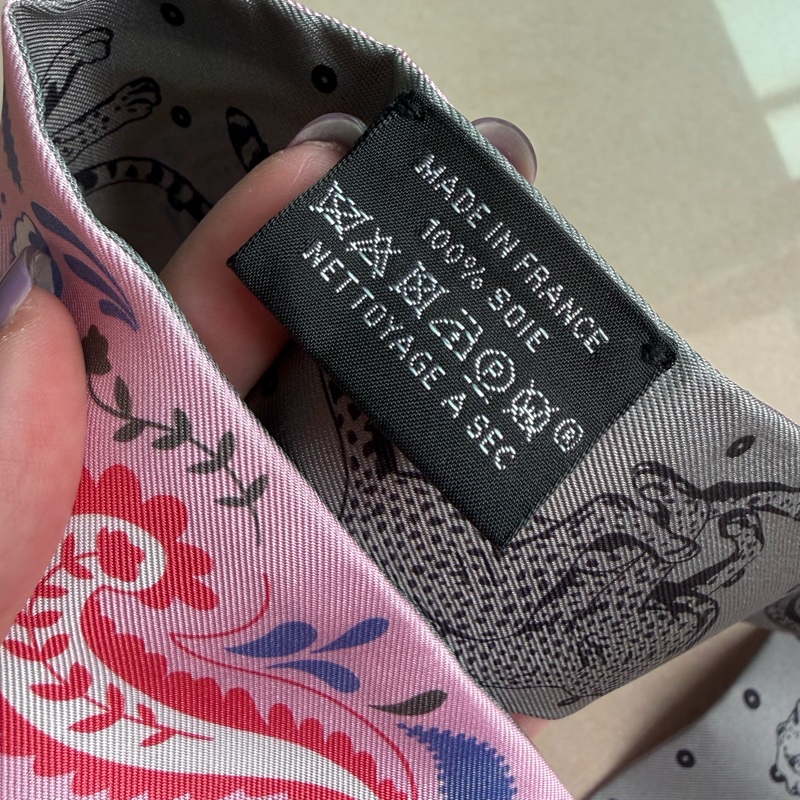 💖Hermes Twilly Bandana💖 全新 粉色-7