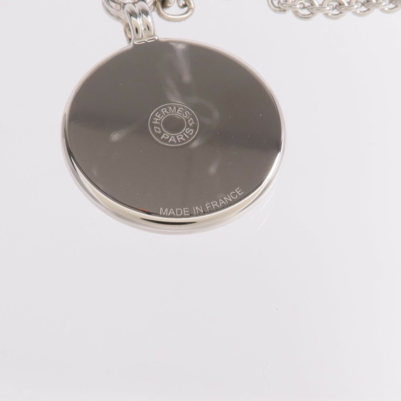 HERMES 金屬/琺瑯Medaille Funny Ice Cream Necklace項鍊-6