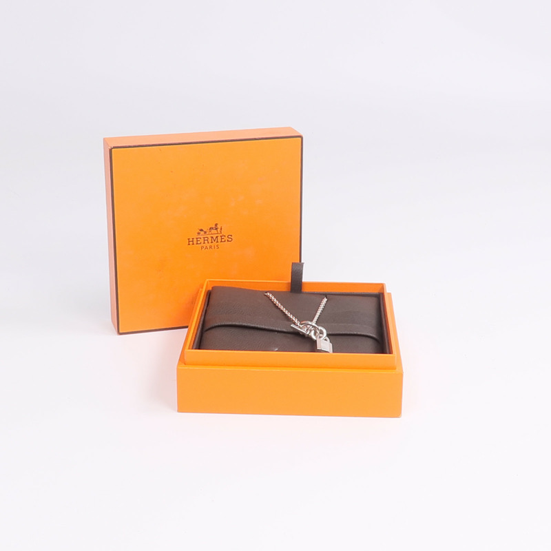 HERMES 925純銀Kelly Cadenas Pendant項鍊-8