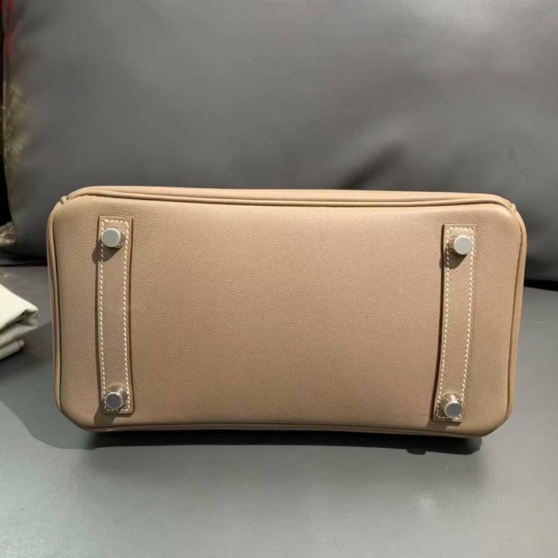 Hermes愛馬仕Birkin25大象灰swift皮銀扣T刻-2