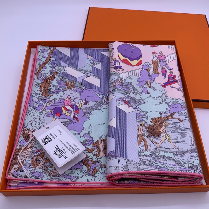 愛馬仕hermes絲巾90x90cm-1