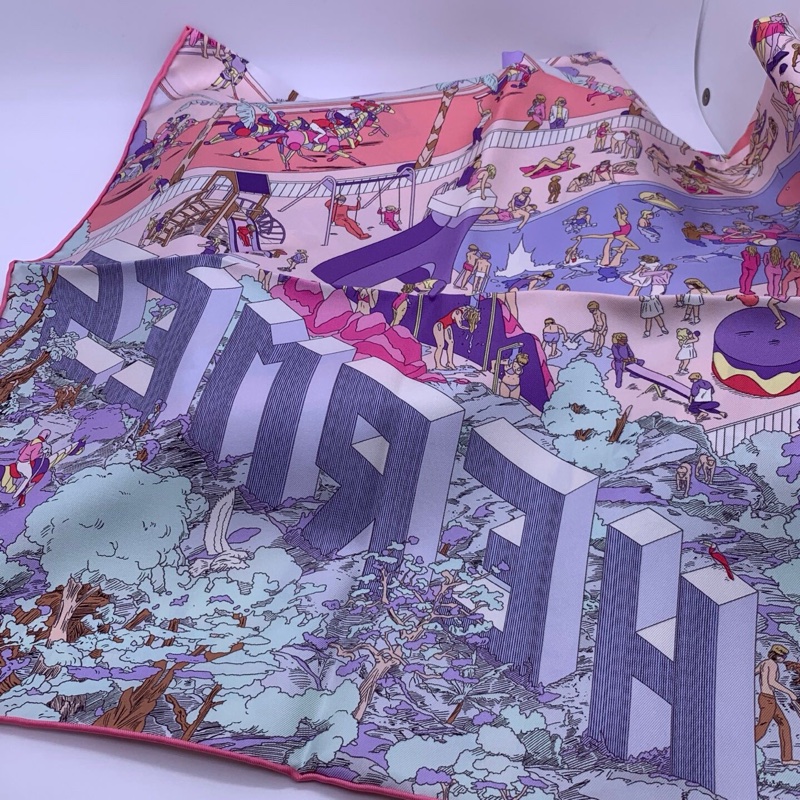 愛馬仕hermes絲巾90x90cm-4