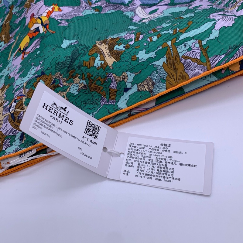 愛馬仕hermes 絲巾90x90cm-4
