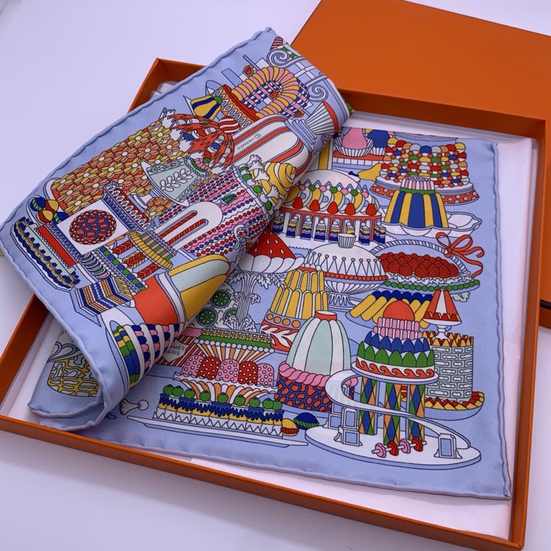 愛馬仕hermes絲巾 45x45cm-1