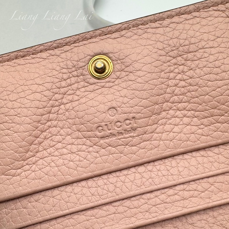 GUCCI經典蜜蜂金屬 LOGO 卡夾 | 短夾-2