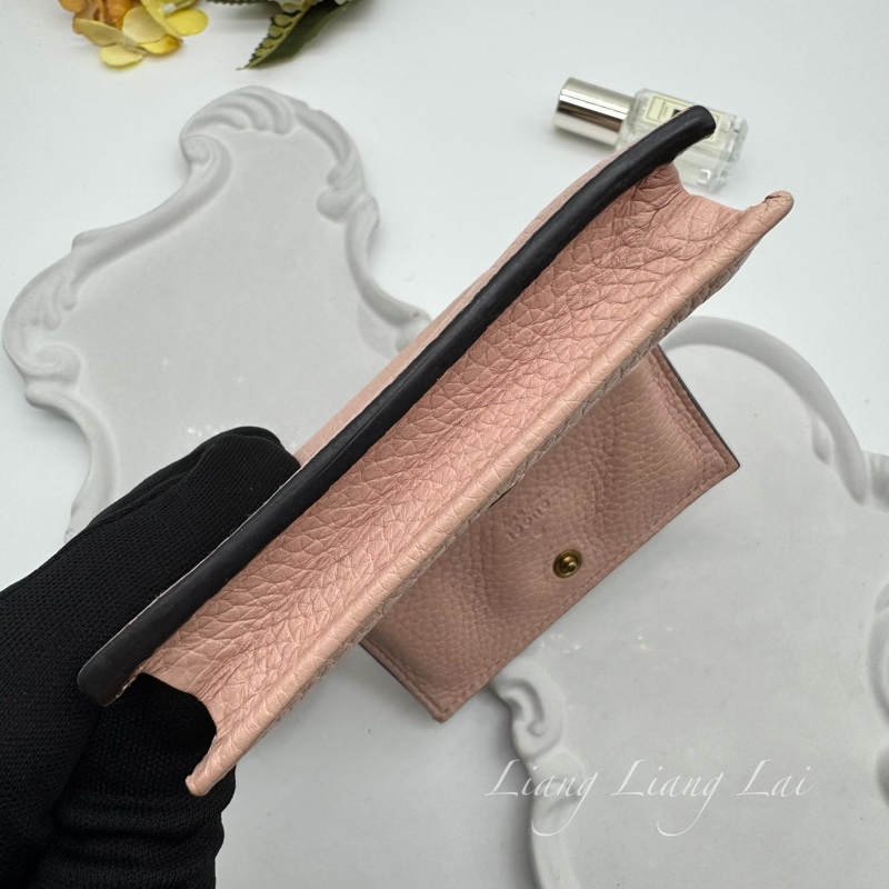 GUCCI經典蜜蜂金屬 LOGO 卡夾 | 短夾-13