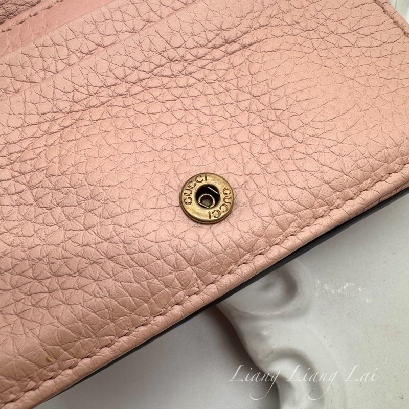 GUCCI經典蜜蜂金屬 LOGO 卡夾 | 短夾-15