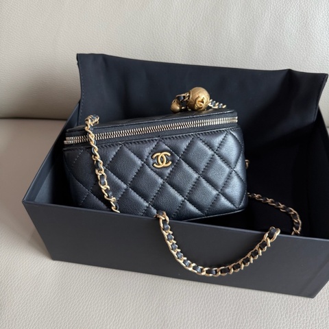 「MY精品」Chanel 金球長盒子 金球調節釦 晶片款近新