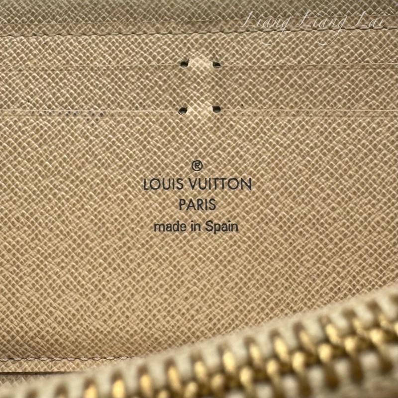 LOUIS VUITTON LV Damier Azur 白棋盤拉鍊長夾-2