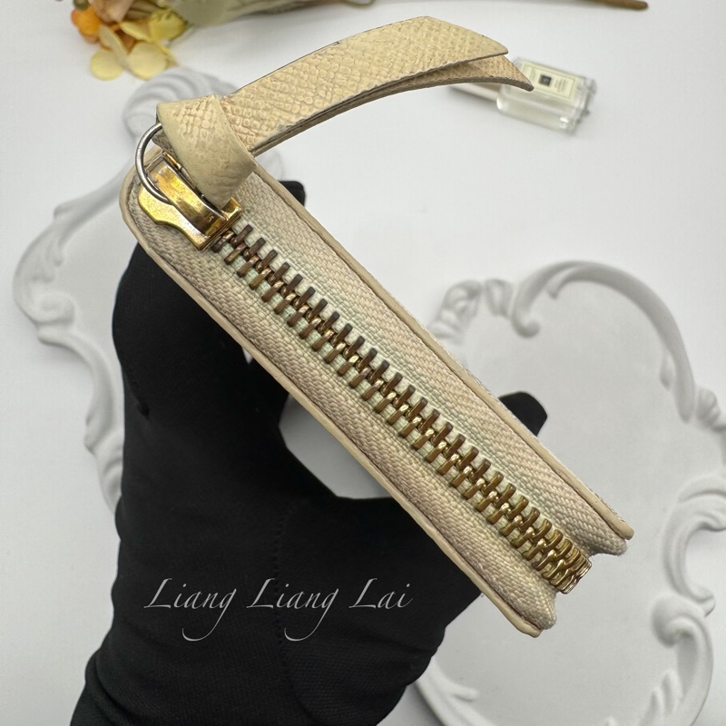 LOUIS VUITTON LV Damier Azur 白棋盤拉鍊長夾-19