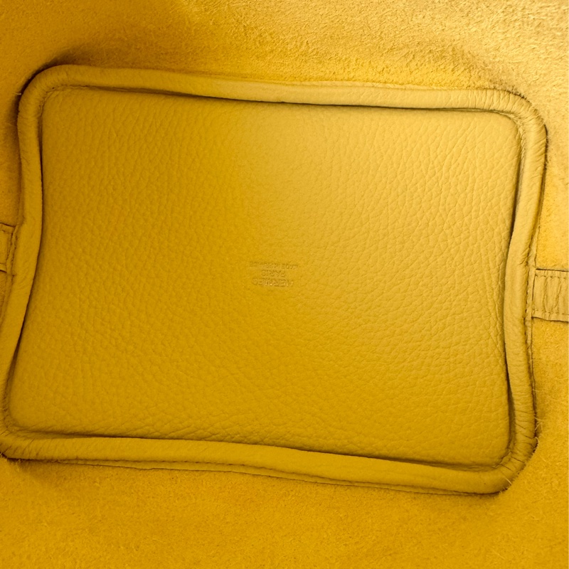 HERMESI8米爾頓 黃TC皮銀釦 PICOTIN18 NEW-7
