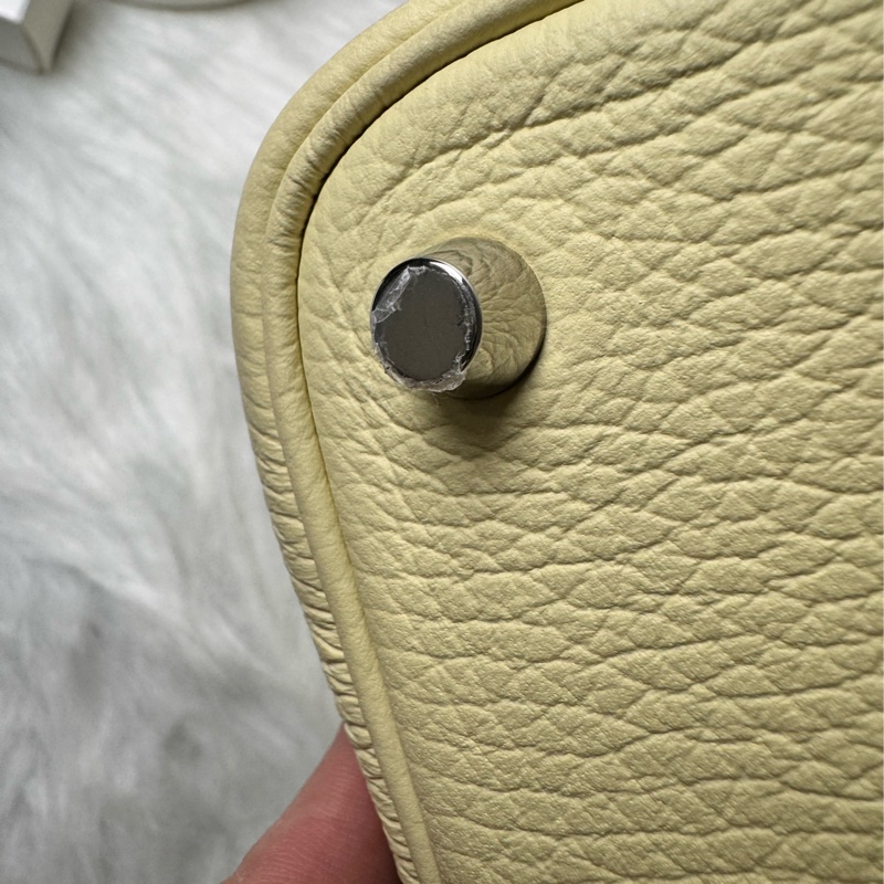 HERMESI8米爾頓 黃TC皮銀釦 PICOTIN18 NEW-12