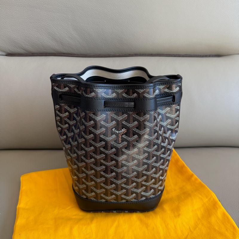 「MY精品」 Goyard 水桶包 PetitFlot 經典黑-11