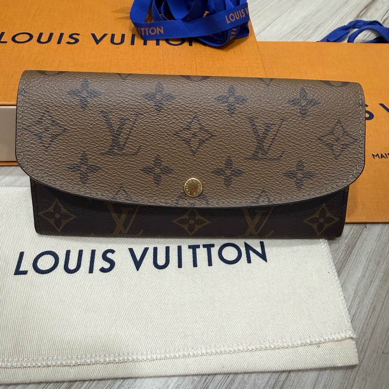 Louis Vuitton LV-Emilie拼色長夾9新-9