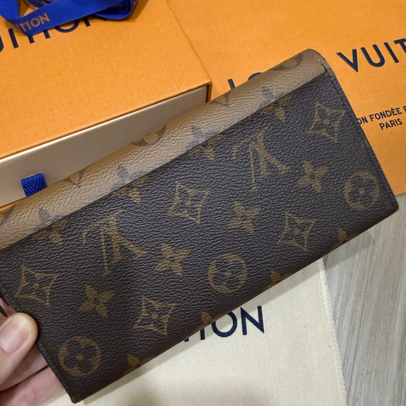 Louis Vuitton LV-Emilie拼色長夾9新-10