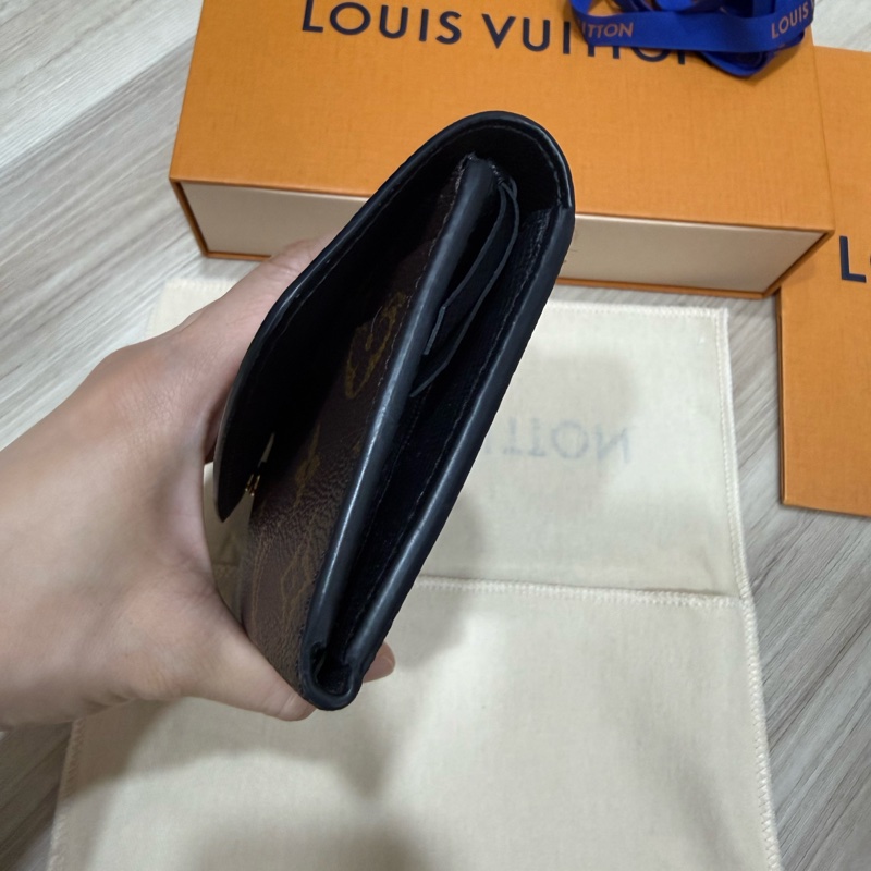 Louis Vuitton LV-Emilie拼色長夾9新-12