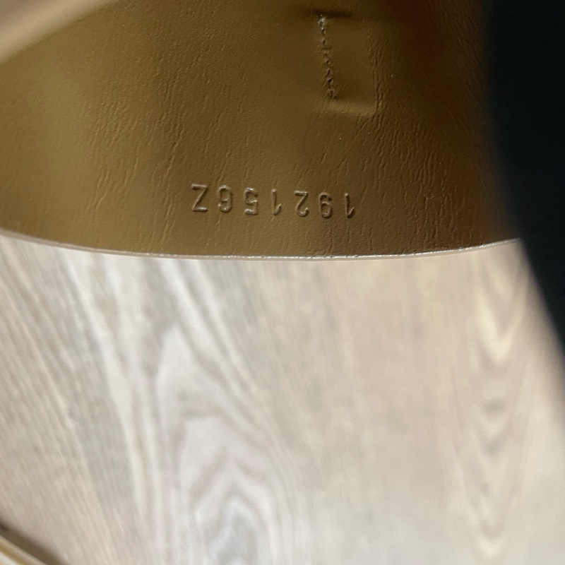 爱马仕Hermes 马车扣拖鞋 金棕色 37.5码-9