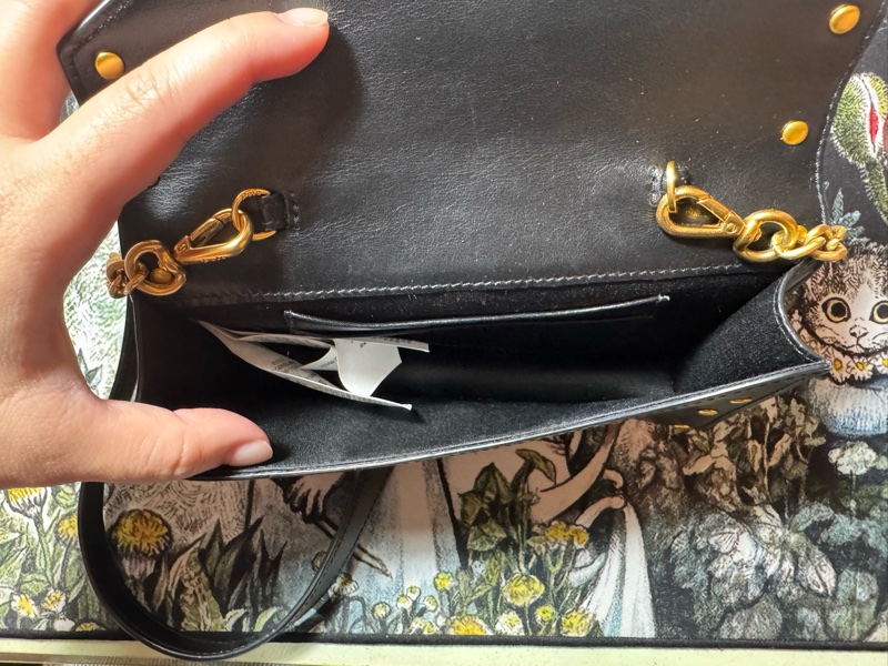 polo 卯釘金屬黑色側背包-4