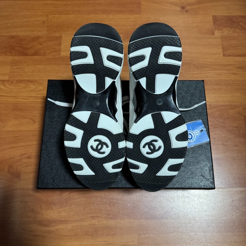 Chanel新款運動鞋香奈兒26C羅緞 低幫女鞋 白色 37碼-8