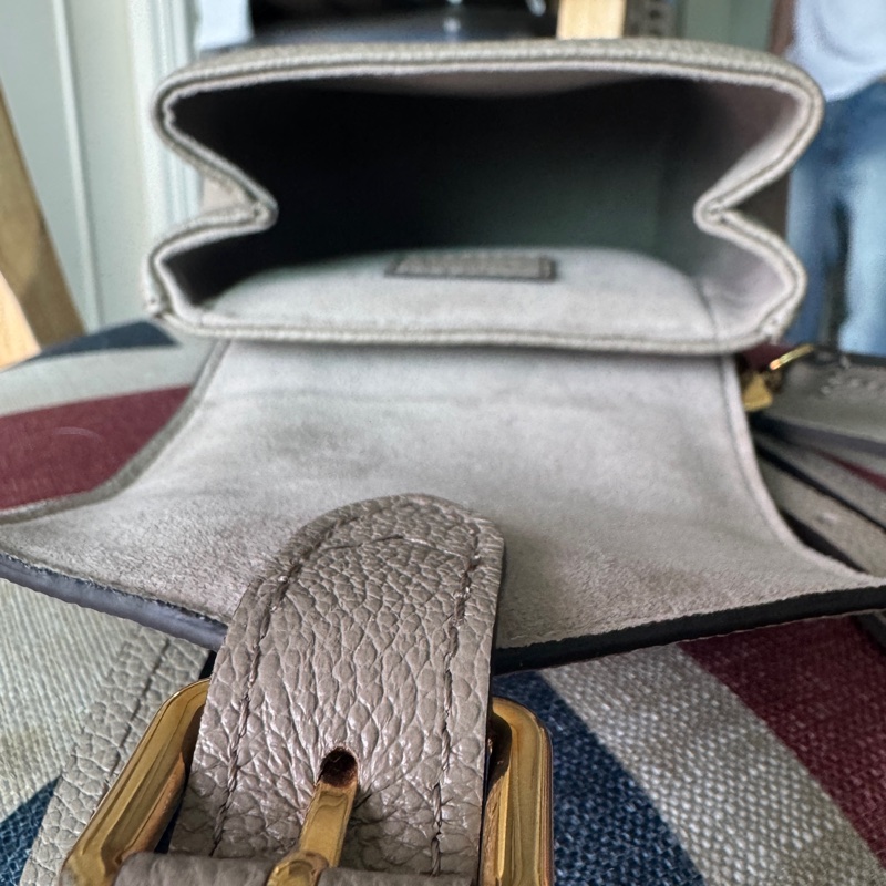 LV tiny斑鳩灰壓紋背包-18