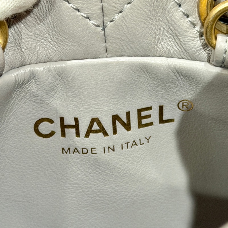 Chanel 22s 香奈兒菱格紋金球小水桶 晶片款-9
