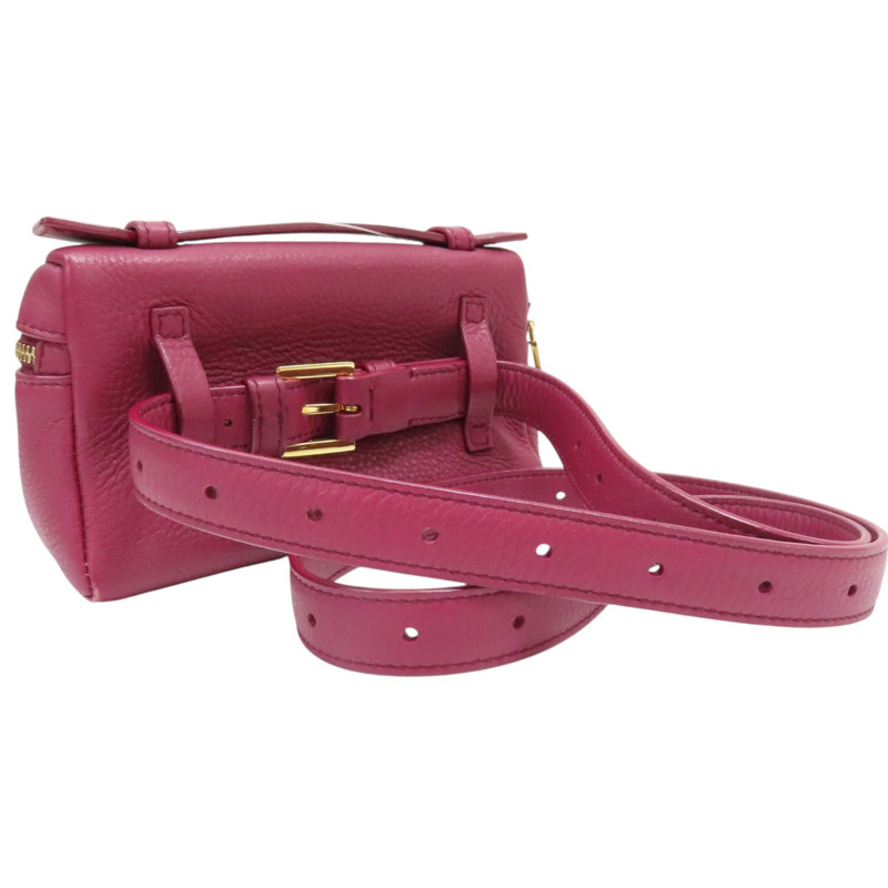 紅色 牛皮 肩背包【Loro Piana 諾悠翩雅】 FAP5084-1