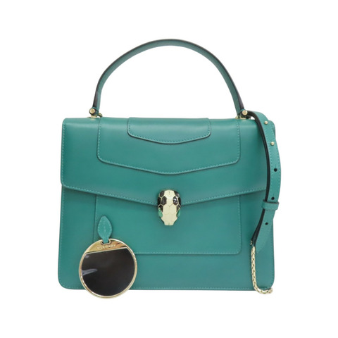綠色牛皮 Serpenti Forever 兩用包 39781【BVLGARI 寶格麗】 39781