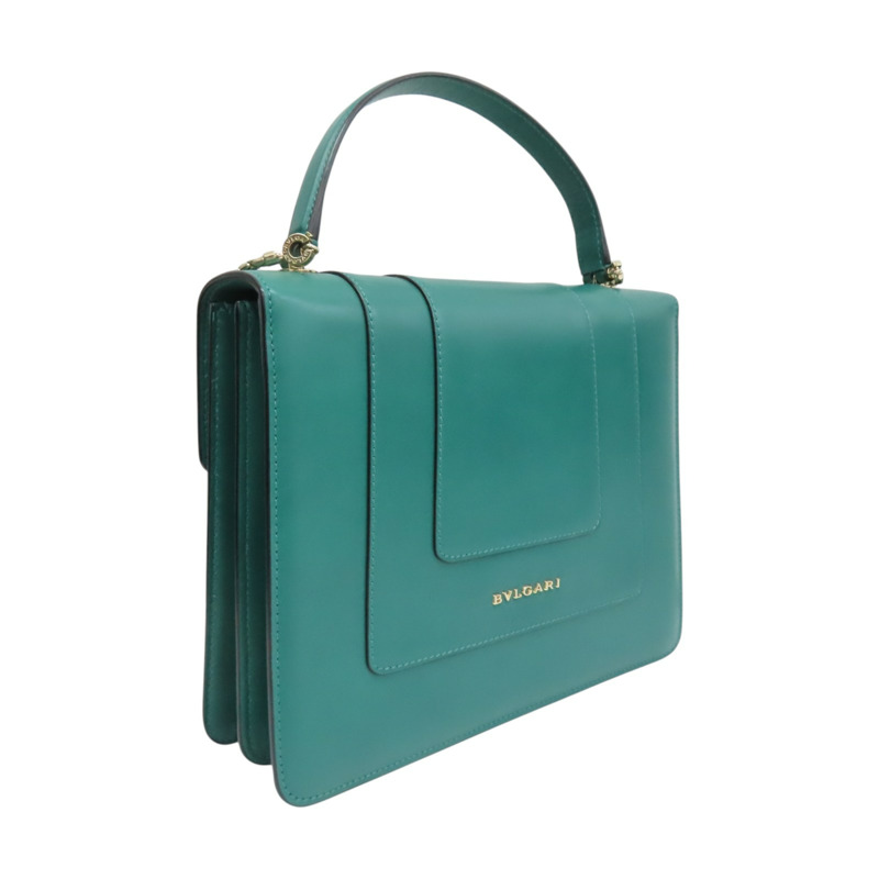 綠色牛皮 Serpenti Forever 兩用包 39781【BVLGARI 寶格麗】 39781-1