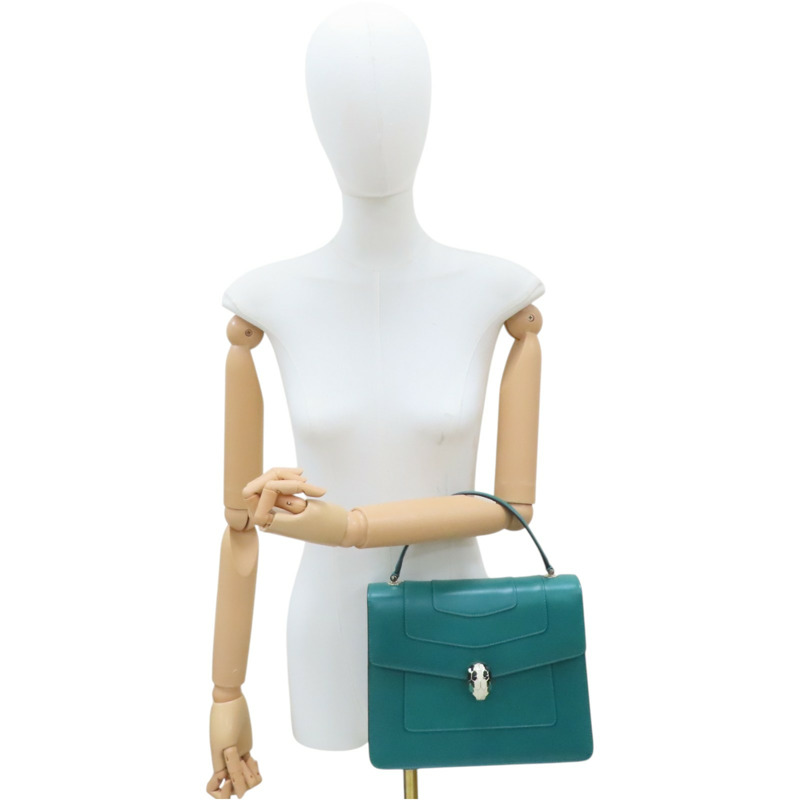 綠色牛皮 Serpenti Forever 兩用包 39781【BVLGARI 寶格麗】 39781-10