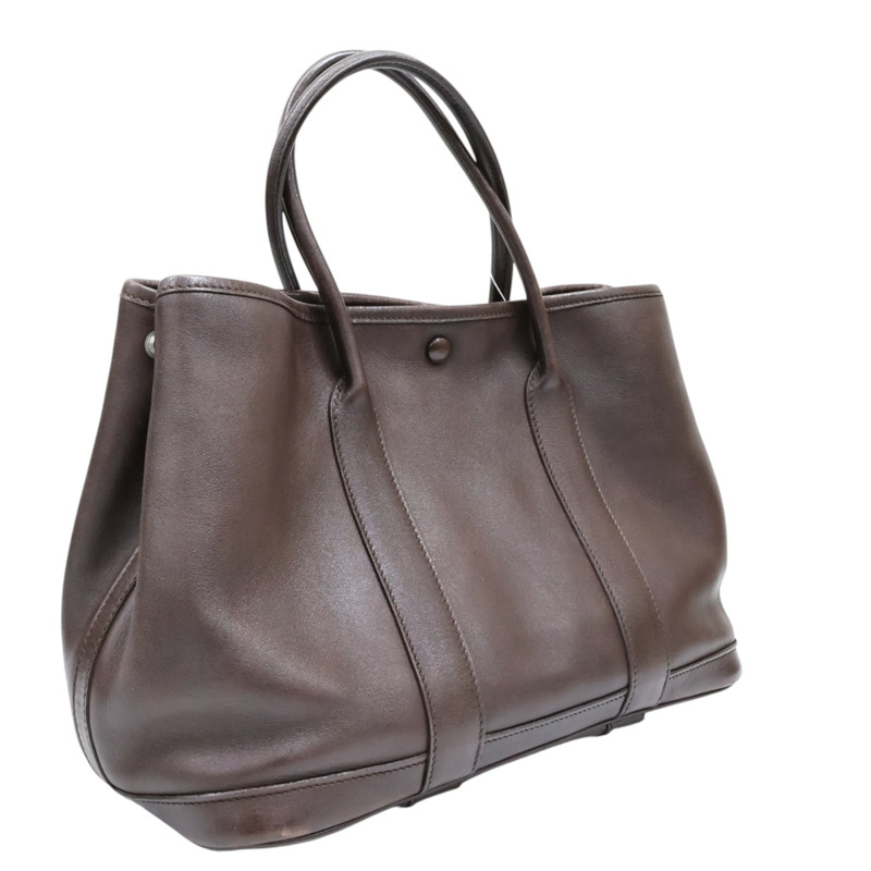 棕色 Swift牛皮 Garden Twilly 30 手提包 口I刻【HERMES 愛馬仕】 H051568CK-1