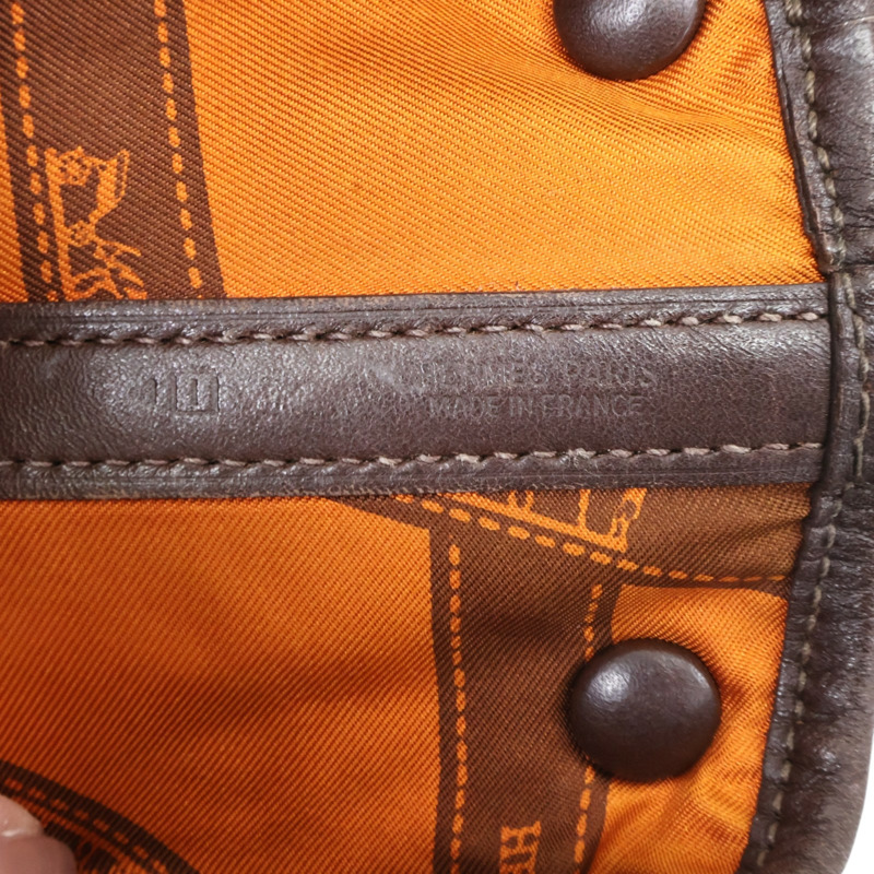 棕色 Swift牛皮 Garden Twilly 30 手提包 口I刻【HERMES 愛馬仕】 H051568CK-3