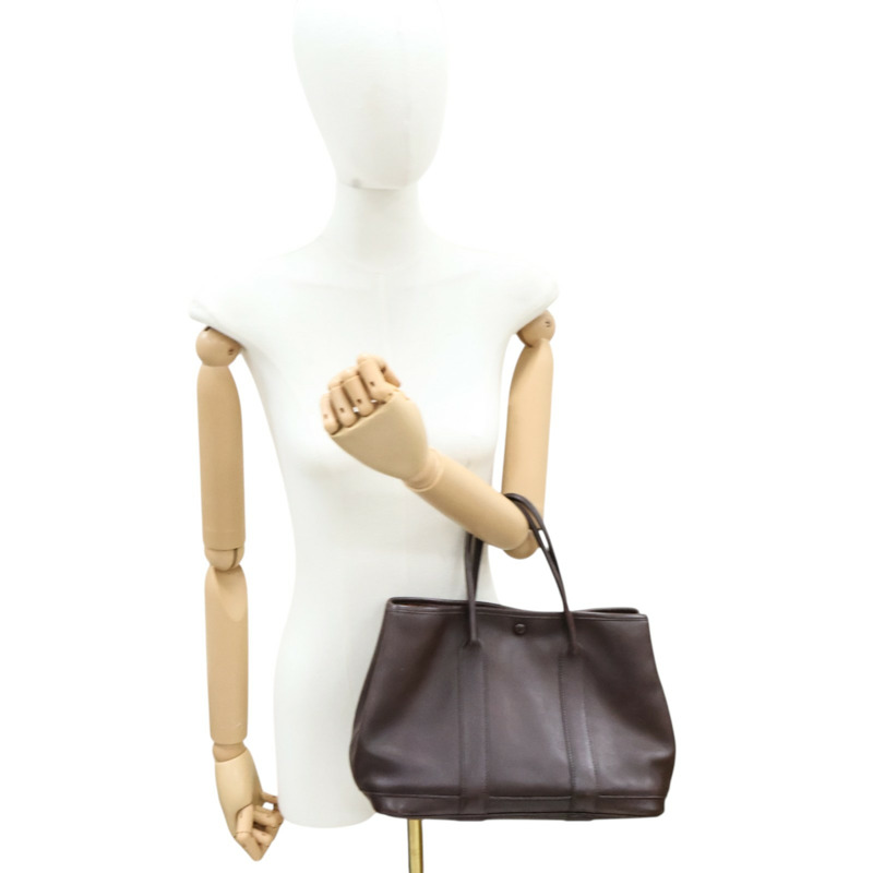 棕色 Swift牛皮 Garden Twilly 30 手提包 口I刻【HERMES 愛馬仕】 H051568CK-8
