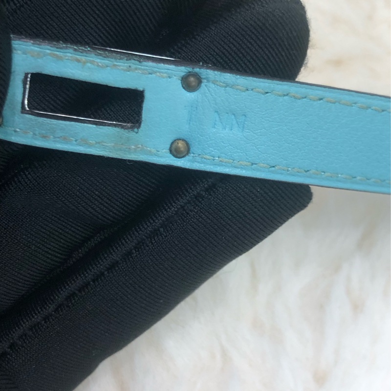 Hermes Blue Atoll Kelly Ghillies Wallet XC421-8