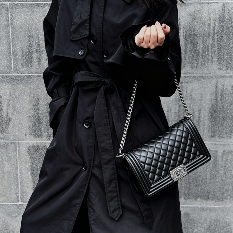 CHANEL香奈兒Leboy25單肩斜挎鏈條包💃🏻💃🏻-2