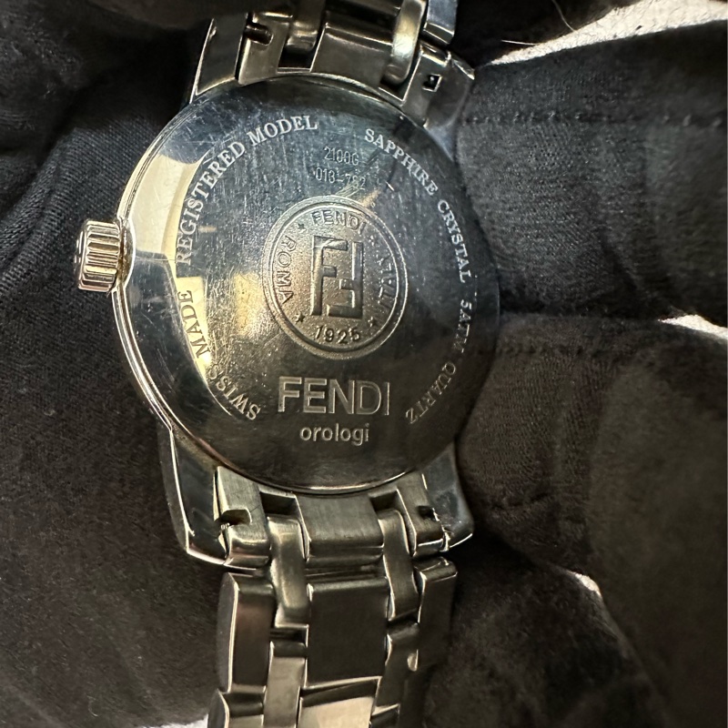 FENDI 2100G 不銹鋼石英錶-9